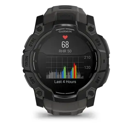 Garmin Instinct 3 AMOLED 50mm Black with Charcoal - 12 άτοκες δόσεις