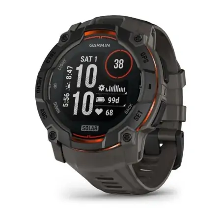 Garmin Instinct 3 Solar 50mm Black with Charcoal - 12 άτοκες δόσεις