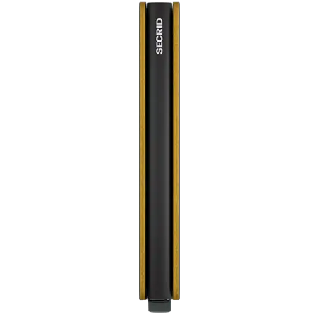 Secrid Slimwallet Matte Black & Ochre