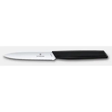 Victorinox Knife Οδοντωτό Black 10cm