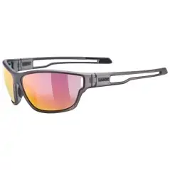 Uvex Sportstyle 806 Smoke Matt/Mirror Red