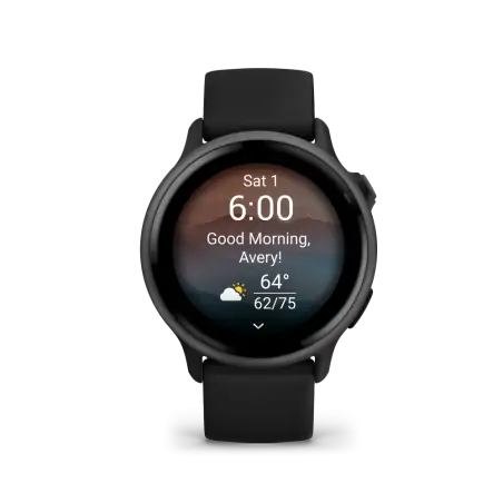 Garmin Vivoactive 6 Slate with Black Band - 24 Ιnterest free installments