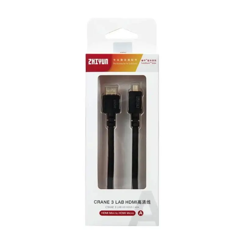 Zhiyun HDMI Mini to HDMI Micro Cable For Crane 3SCrane 3 LabWeebillS LNHBHCA02 LNHBHCA01 Zhiyun HDMI Mini to HDMI Micro Cable For Crane 3SCrane 3 LabWeebillS LNHBHCA02 LNHBHCA01