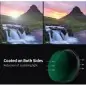 KampF Concept 52mm Variable Fader NDX ND8ND2000 Waterproof AntiScratch Green Coated Slim Filter