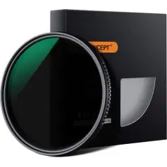 KampF Concept 62mm Variable Fader NDX ND8ND2000 Waterproof AntiScratch Green Coated Slim Filter