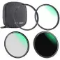 KampF Concept 82mm Magnetic UV Circular Polarizer amp ND1000 WaterproofScratchResistantAntireflection Filter Kit With Case