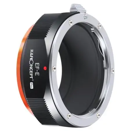 KampF Concept M12105 EOSNEX PRO Antireflection Coating Lens Adapter Orange KF06437