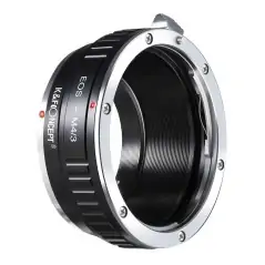 KampF Concept EOSM43 Lens Mount Adapter For Canon EF EFS Mount Lens To M43 M43 MFT Mount Mirrorless Camera Body KF06090