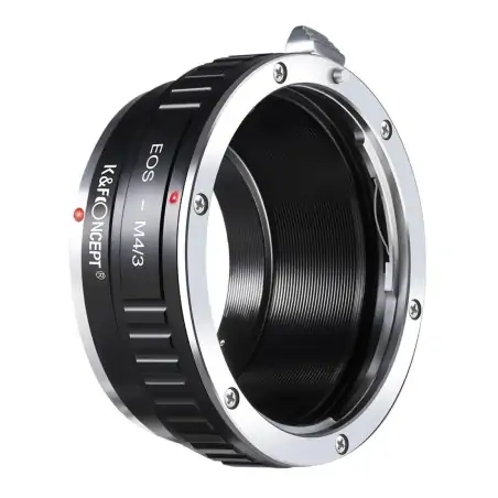 KampF Concept EOSM43 Lens Mount Adapter For Canon EF EFS Mount Lens To M43 M43 MFT Mount Mirrorless Camera Body KF06090