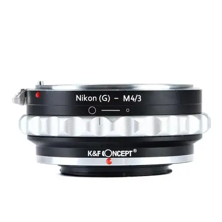 KampF Concept Lens Mount Adapter With Aperture Control Ring For Nikon GFAIAISDAFS Mount Lens To M43 Mount Cameras KF06077