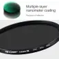 KampF Concept 77mm NanoX Green CoatedWaterproof ScratchResistant AntiReflection ND8 Filter