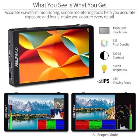 FeelWorld F7 PRO 7 Monitor 1920X1200 IPS Panel