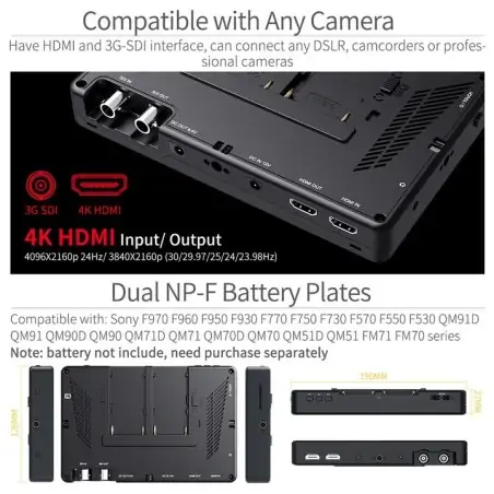 FeelWorld LUT7S 7 3D LUT 4K HDMI and SDI Monitor