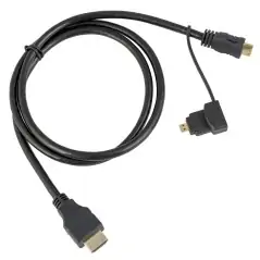 Feelworld Micro amp Mini to HDMI 2 in 1 cable 1 m MicroMini