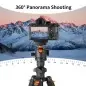 KampF Concept B1234M Travel Tripod Compact Vlog Camera Tripod Flexible With BH28L Ball Head KF09101V1