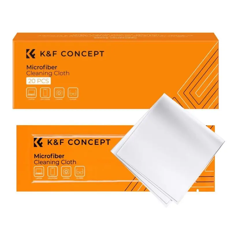 KampF Concept Microfiber Cleaning cloth Kit 15x15cm 20pcs White SKU1615 KampF Concept Microfiber Cleaning cloth Kit 15x15cm 20pcs White SKU1615