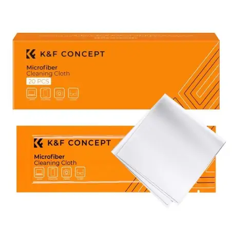 KampF Concept Microfiber Cleaning cloth Kit 15x15cm 20pcs  White SKU1615