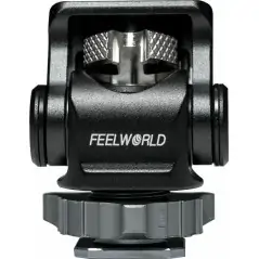 Feelworld Mini Hot Shoe Adapter Camera Monitor Mount 360 Degree Vlogger for DSLR Microphone Monitor Gopro MountVlogger