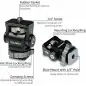 Feelworld Mini Hot Shoe Adapter Camera Monitor Mount 360 Degree Vlogger for DSLR Microphone Monitor Gopro MountVlogger