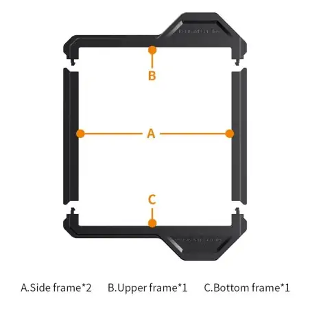 KampF Concept 100x100mm Filter Protection Frame 2 Pack  Nano X Pro Series KF31038