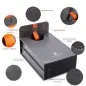 KampF Concept 100x150mm Square Filter Pouch for 3 Lens Filters amp 1 Filter Holder Microfiber Interior GreyKF13136A