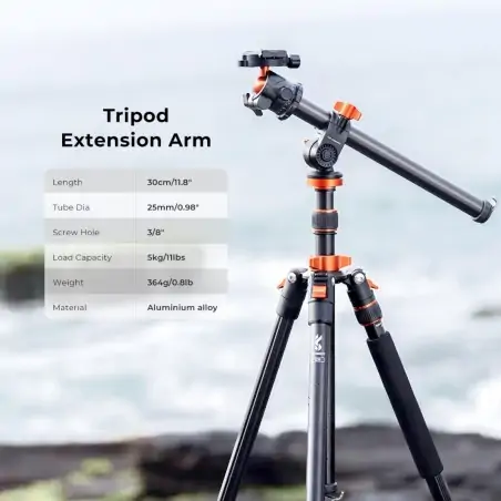 KampF Concept Upgrade Rotatable MultiAngle Center Column for Camera Tripod Magnesium Alloy amp Locking System KF31037