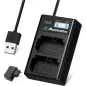 Powerextra DSFZ100 Dual Battery Charger with USB ACDC Power Adapter and LCD Display for Sony NPFZ100 Battery