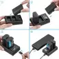 Powerextra DSLPE6 Dual Battery Charger with USB ACDC Power Adapter and LCD Display for Canon LPE6 LPE6N Battery 