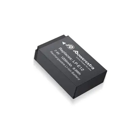 Powerextra CNLPE12 Replacement Battery For Canon LPE12 1200mAh Liion