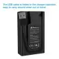 Powerextra DSENEL15 Dual Battery Charger with USB ACDC Power Adapter and LCD Display for Nikon ENEL15 Battery 