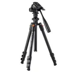 KampF Concept K234A0 Lightweight Aluminum Tripod with Video Head KF09115