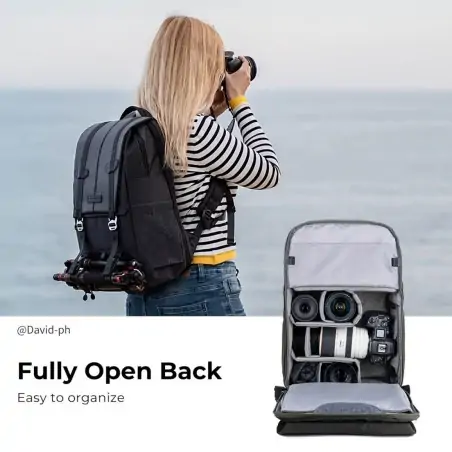 KampF Concept KF13087AV5 Beta Photography Backpack BlackDark Grey