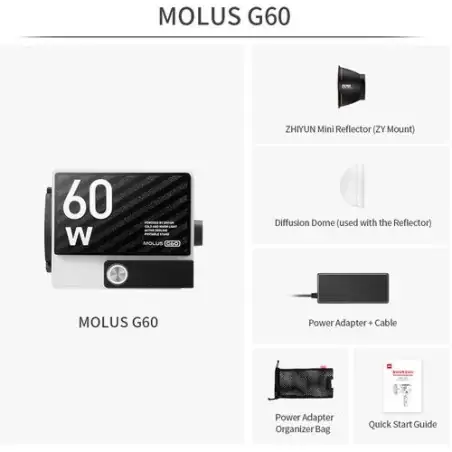 Zhiyun MOLUS G60 BiColor Pocket COB Monolight
