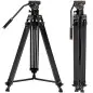 KampF Concept VA18 VH081 Professional Heavy Duty Video Aluminum Tripod with Fluid Head KF09121