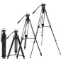 KampF Concept VA18 VH081 Professional Heavy Duty Video Aluminum Tripod with Fluid Head KF09121