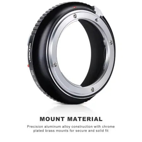 KampF Concept  KF06351 Nikon AI AI S F Lenses to GFX Camera Mount KF06351