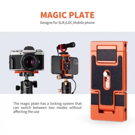KampF Concept CA02 Arca Swiss Quick Release Plate for Camera and Smartphone  KF31027