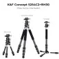 KampF Concept S254C2BH30 Lightweight Carbon Fiber Tripod Detachable Monopod Mini Tripod KF09113