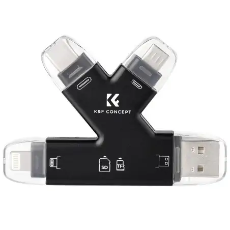 KampF Concept 4 in 1 SD amp MicroSD Card Reader for iPhoneiPadAndroidMacComputerCamera KF420006