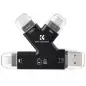 KampF Concept 4 in 1 SD amp MicroSD Card Reader for iPhoneiPadAndroidMacComputerCamera KF420006