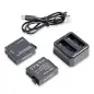 Akaso 2x Batteries with USB Dual Charger for Brave 8 1550mAh Akaso 2x Batteries with USB Dual Charger for Brave 8 1550mAh