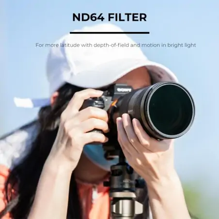 KampF Concept 55mm NanoX Green Coated MultiCoated Waterproof ND64 Filter