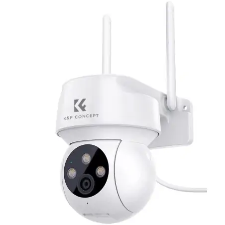 KF Concept KF500006AEU WiFi Security Camera 2K 2304x1296 3MP Wateproof IP66 Motion Detection