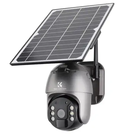 KF Concept KF500009AEU 4G LTE Security Camera 2K Wateproof IP66 Motion Detection PIR 10400mAh Built in Battery