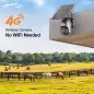 KF Concept KF500009AEU 4G LTE Security Camera 2K Wateproof IP66 Motion Detection PIR 10400mAh Built in Battery