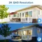KF Concept KF500009AEU 4G LTE Security Camera 2K Wateproof IP66 Motion Detection PIR 10400mAh Built in Battery