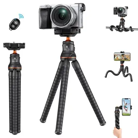 KampF Concept MS01 Mini Flexible Tripod For Cameras Action Cameras Phone with Bluetooth Remote Control KF09129 