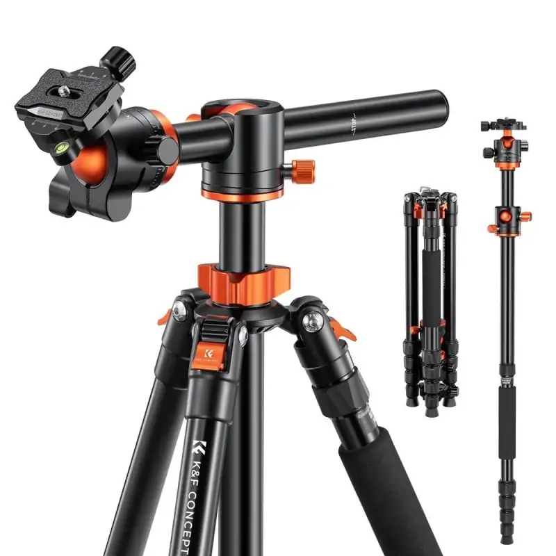 KampF Concept T255A4BH28L Camera Aluminum Tripod with Ball Head amp Detachable Monopod KF09085V7 KampF Concept T255A4BH28L Camera Aluminum Tripod with Ball Head amp Detachable Monopod KF09085V7