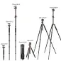 KampF Concept T255A4BH28L Camera Aluminum Tripod with Ball Head amp Detachable Monopod KF09085V7 KampF Concept T255A4BH28L Camera Aluminum Tripod with Ball Head amp Detachable Monopod KF09085V7