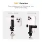 KampF Concept MS12 Phone Clamp With Two Cold Shoe Mount KF31084